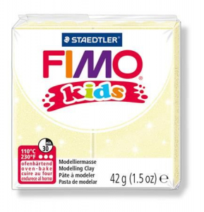 FIMO "Kids" gyurma 42g égethető gyöngyház sárga (8030 106)